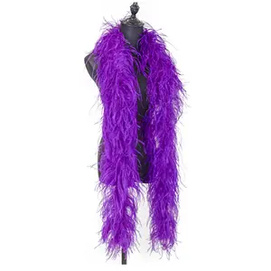 20ply Red Color Ostrich Feather Boas For Party Show Decoration