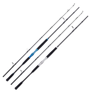 Canne à pêche télescopique en carbone FJORD pour la pêche en eau profonde et en rivière, 2,4 m, pour bateau, voyage, eau salée, 2 sections, robuste - Product Image 1