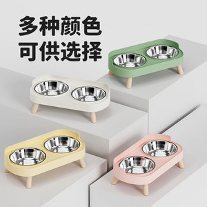 Comedero Doble para Mascotas de 400 ml para Agua y Comida para Perros y Gatos con Patas Altas y Diseño Antivuelco - Product Image 3