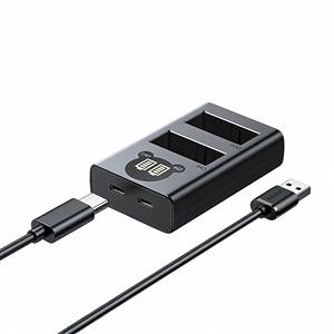 Cargador de Batería para Cámara UGREEN LP-E8 de Doble Ranura para Canon EOS 600D 700D 550D 650D X7i X6 X4 T2i T3i T5i con Cable USB-C - Product Image 1