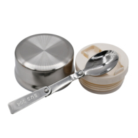 Termo térmico aislado de acero inoxidable para alimentos, frasco de comida al vacío, contenedor de comida, frasco de sopa con cuchara, gran oferta de alibaba