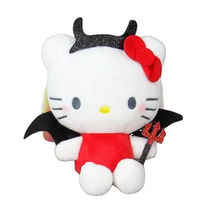 Kt猫娃娃Hi Kitty毛绒玩具采购代理圣诞白色小猫毛绒玩具粉色复活节毛绒小猫毛绒娃娃