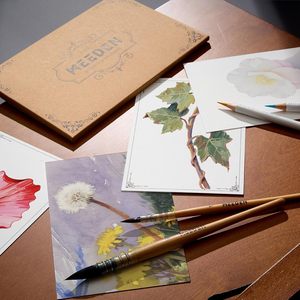 Cartes postales en papier <span class=keywords><strong>aquarelle</strong></span> vierge MEEDEN : 4 x 6 pouces, 140 lb/300 g/m², cartes postales <span class=keywords><strong>aquarelle</strong></span> de voyage - 20 feuilles, papier à peinture 100 % coton - Product Image 6