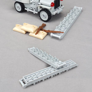 Bloques de Construcción con Ruedas y Púas, Escena de Bloques de Construcción, Modelo de Interceptación de Coches de Velocidad, Escena de Equipamiento, Juguete de Ensamblaje de Partículas Pequeñas - Product Image 3