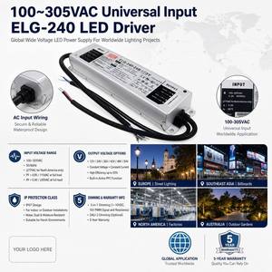 MeanWell ELG-240 240W LED 드라이버 24V 36V 42V 48V 54V AC <span class=keywords><strong>DC</strong></span> 스위칭 전원 공급 장치 IP67 방수 정전류 전압 SMPS - Product Image 2