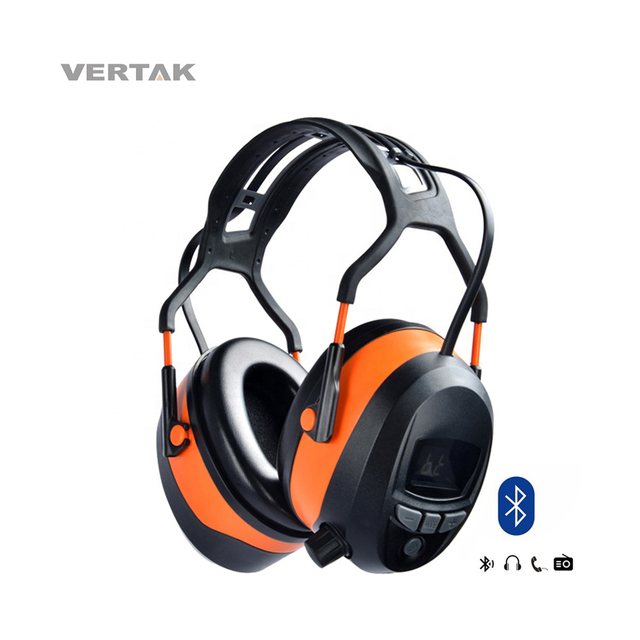 VERTAK Garden Woodworking Tools Blue-tooth MP3 Noise-Reduction Safety Earmuffs Ear Hearing Protection With Radio