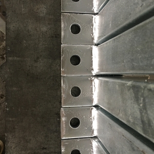 300mm Hot Dip Galvanized Cantilever <b>Brackets</b> Metal Wall Plate Welded on Strut Profile for Simplified Fixing Without Arm - Product Image 6