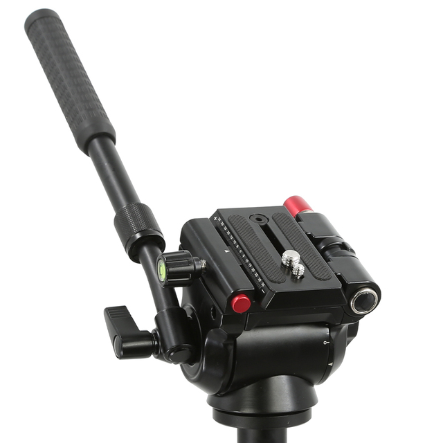 Multi-Functional Hydraulic Tripod Head Video Fluid Hydraulic Panoramic Head for Mount Professional DSLR Cameras