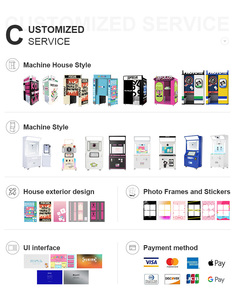 Nouvelle conception personnalisée violet Photobooth Machine 2025 Photo Booth instantané imprimer des images paiement - Product Image 5