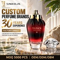 Flacon de parfum en verre de luxe personnalisé de 30 ml, 50 ml, 100 ml avec bouchon et boîte, flacon de parfum vide rechargeable, fabricant de flacons de parfum