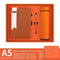 Nouvel ensemble cadeau de papeterie de luxe élégant A5 pour promotion d'entreprise, agenda en cuir PU, carnet de notes, personnalisable pour la Fête des Pères