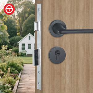 Thép Không Gỉ 45Mm Trượt Lỗ Mộng Cửa Móc Khóa Khóa Cơ Thể Bền Forend Key Mở Khóa Cách Cho Cửa Gỗ Latch Cơ Thể - Product Image 5