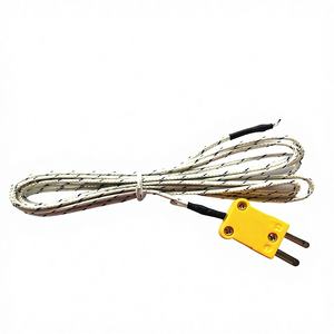 مستشعر حرارة من النوع K سريع الاستجابة مع طرف مكشوف قابل للتخصيص وقابس أصفر صغير - Product Image 4