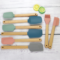Accessoires de cuisine portables, grattoir de cuisson en silicone, spatules à mélanger multifonctions pour poêle antiadhésive