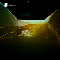 Projecteur interactif 3D Premium 360 °   Théâtre immersif mural à courbe AR en dôme circulaire