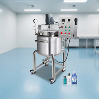 Réservoir de mélange liquide de 60 L avec agitateur pour machine de fabrication de détergent, petit réservoir de mélange de savon