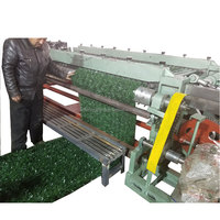 Machine à clôture artificielle à prix abordable, machine à tisser les clôtures de pelouse, machine à fabriquer l'herbe synthétique