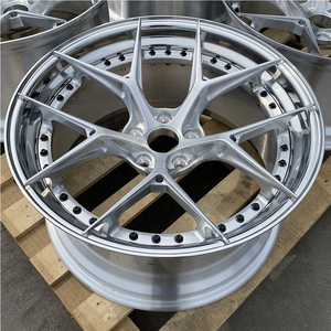 XINLAI Nuevas Llantas Forjadas de 2 Piezas con Diseño de Radios Divididos en Plata Cepillada, de 18-24 Pulgadas, 5x114.3/120, ET 20mm para / GT-R - Product Image 3