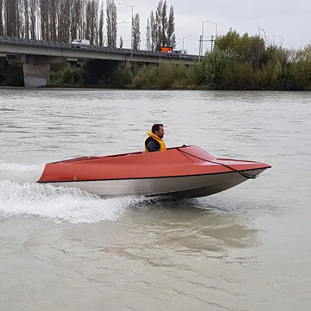 Ecocampor 2022 nuovo stile 10ft Mini acqua bassa Jet Ski barca in alluminio alimentata in vendita