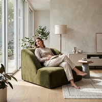 Ensemble de canapé-lit sectionnel moderne en tissu pour salon et chambre à coucher, éponge emballée sous vide
