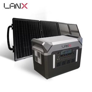 1500W 1100WH Portable Solar Power Station Home Camping Outdoor <b>Generator</b> With Bright LED Light Solar Panel Sets - Product Image 1