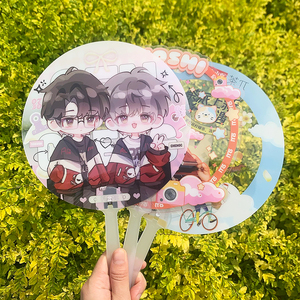 Vigreat Diy Design Anime Cartoon Transparent Acclamations Kpop Fournisseur Usine Fabrication Échantillon Gratuit Ventilateur Acrylique - Product Image 2