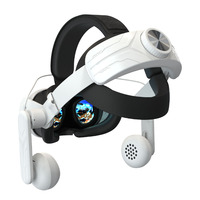 Sangle Elite VR avec réglage des écouteurs sangle de tête en mousse de cuir PU souple pour Meta/pour 3 nouveaux accessoires de jeu de conception