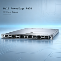 Serveur d'entreprise Dell 1U avec 10 positions de disques, matériel de support pour l'informatique en nuage, port réseau haute vitesse