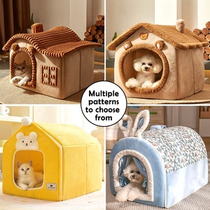 Casa de gatos para interiores y exteriores, casa de perro pequeña de lujo, cálida, extraíble, lavable, <span class=keywords><strong>cueva</strong></span> para perro y gato, grande, Invierno - Product Image 6