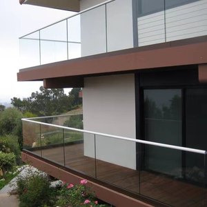 Rail en aluminium en forme de U pour bande lumineuse LED, garde-corps en verre - Product Image 6