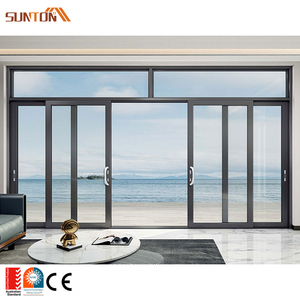 Hiện Đại Nội Thất Nhôm Phân Vùng Cửa Thiết Kế Tùy Chỉnh Patio Không Thấm Nước Pháp Loại Trắng Nhôm Grill Glass Cửa Trượt - Product Image 3