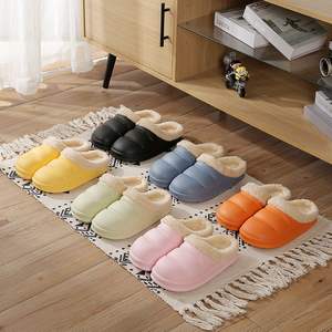 Mode personnalisée dames hiver chaud maison chaussures d'intérieur pantoufles en peluche pour <span class=keywords><strong>femme</strong></span> sabots en fourrure - Product Image 6