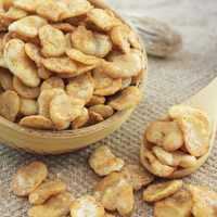 Snacks de haricots fava salés semi-doux, faibles en gras, certifiés BRC, en vrac, sains et savoureux