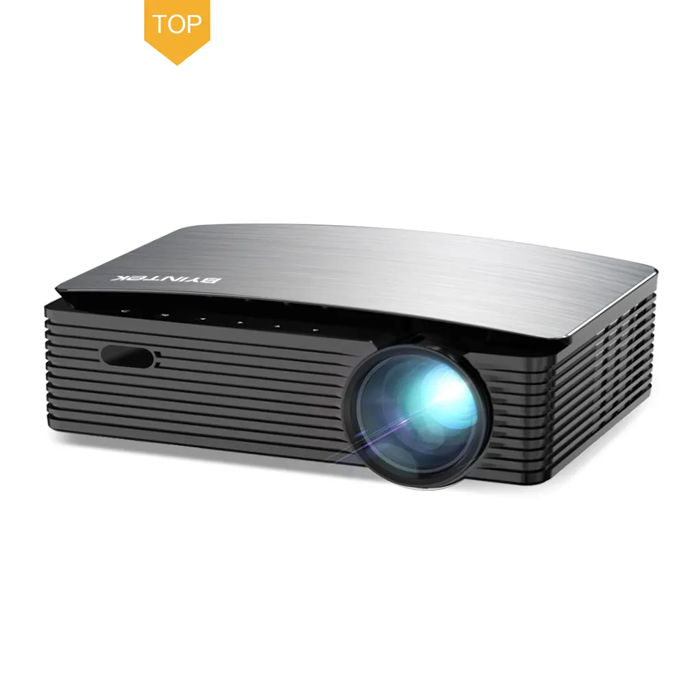 BYINTEK K25 Smart Android WIFI 3D LCD Video Full HD 1080P LED Proyektor Home Theater 4K Projector (40USD Tambahan untuk Android OS)
