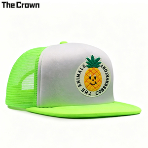 Gorra Trucker de 5 Paneles con Logotipo Personalizado, Parte Delantera de Espuma, Parte Trasera de Malla, Visera Plana, Fabricante de Gorras con Parche, Venta al Por Mayor - Product Image 3