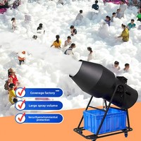 Canon à mousse mobile AC 3000W pour parcs aquatiques de maternelle, piscines extérieures, scènes – Machine à bulles automatique