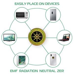 Sonnenblumen-Silikon-Telefon aufkleber mit wasserdichtem <span class=keywords><strong>EMF</strong></span>-Blocker mit Quantum Shield-Strahlens chutz für Laptops und mobile Geräte - Product Image 6