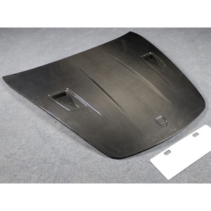 OUER 2004-2008 Black Bolt-On Carbon Fiber <b>Engine</b> <b>Hood</b> New Includes Mounting Hardware for 718 987 1 Year Warranty - Product Image 3