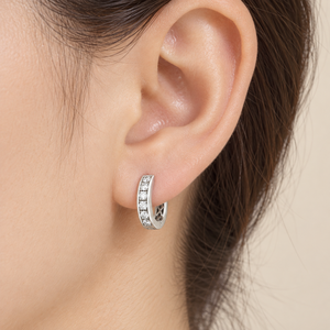 Orecchini a Cerchio Geometrici Rotondi per Donne, Design Semplice, Accessori per Orecchie da Indossare Quotidianamente - Product Image 2