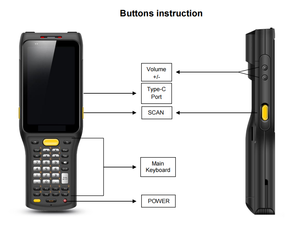 4G Bluetooth 1D 2D Barcode Scan Longue Portée <span class=keywords><strong>Smartphone</strong></span> Lecteur RFID UHF Portable Intégré - Product Image 2