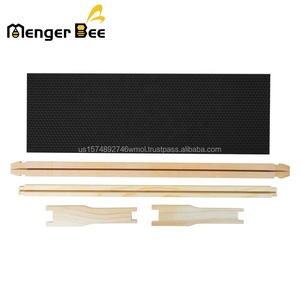 New Beekeeping Beehive Wooden Frames with Black Plastic Medium Beeswax <b>Foundation</b> New Zealand Pine - Product Image 4