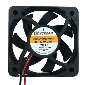 Sıcak satış 50x50x10mm DC 5V 12V mini fırçasız sessiz 5010 eksenel akış soğutma 50mm dc fan