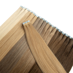 Extensions de <span class=keywords><strong>cheveux</strong></span> à bandes adhésives 100% <span class=keywords><strong>cheveux</strong></span> humains vierges russes Remy lisses double épaisseur - Product Image 3