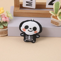 Pendentif et porte-clés amusants en peluche : chauve-souris, petit diable, vampire et petit fantôme pour Halloween, avec sonnette intégrée