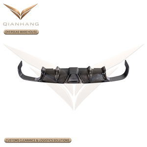Diffuseur de pare-chocs arrière en fibre de carbone 100% sèche style KDA pour 911 991.2 16-19, séparateur arrière, accessoires de carrosserie - Product Image 1