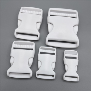 Personnalisation disponible en différentes tailles, sangle de ceinture en plastique blanc blanchi, sangle de réglage avec boucle - Product Image 2