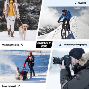 ถุงมือทำความร้อนไฟฟ้า, ถุงมืออุ่นเล่นสกีทำงานควบคุมอุณหภูมิเกียร์3ระดับดีไซน์บาง - Product Image 5