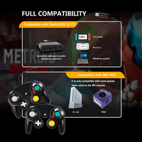 Accessoires de jeu rétro, manette pour Gamecube, manette filaire USB pour Wii, joystick portable à vibration pour NGC GC, contrôleur pour PC