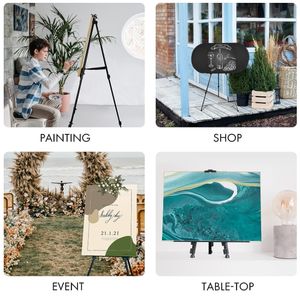 Portable pliant en acier peinture présentoir chevalet télescopique trépied croquis support organisateur outils - Product Image 6