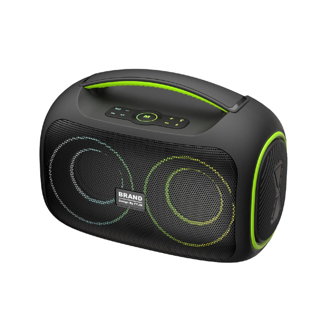 All Time Favorite Dual 4 Inch Portable Audio BT Speaker Audio Deep Bass Wireless Speakers with LED Party Lighting